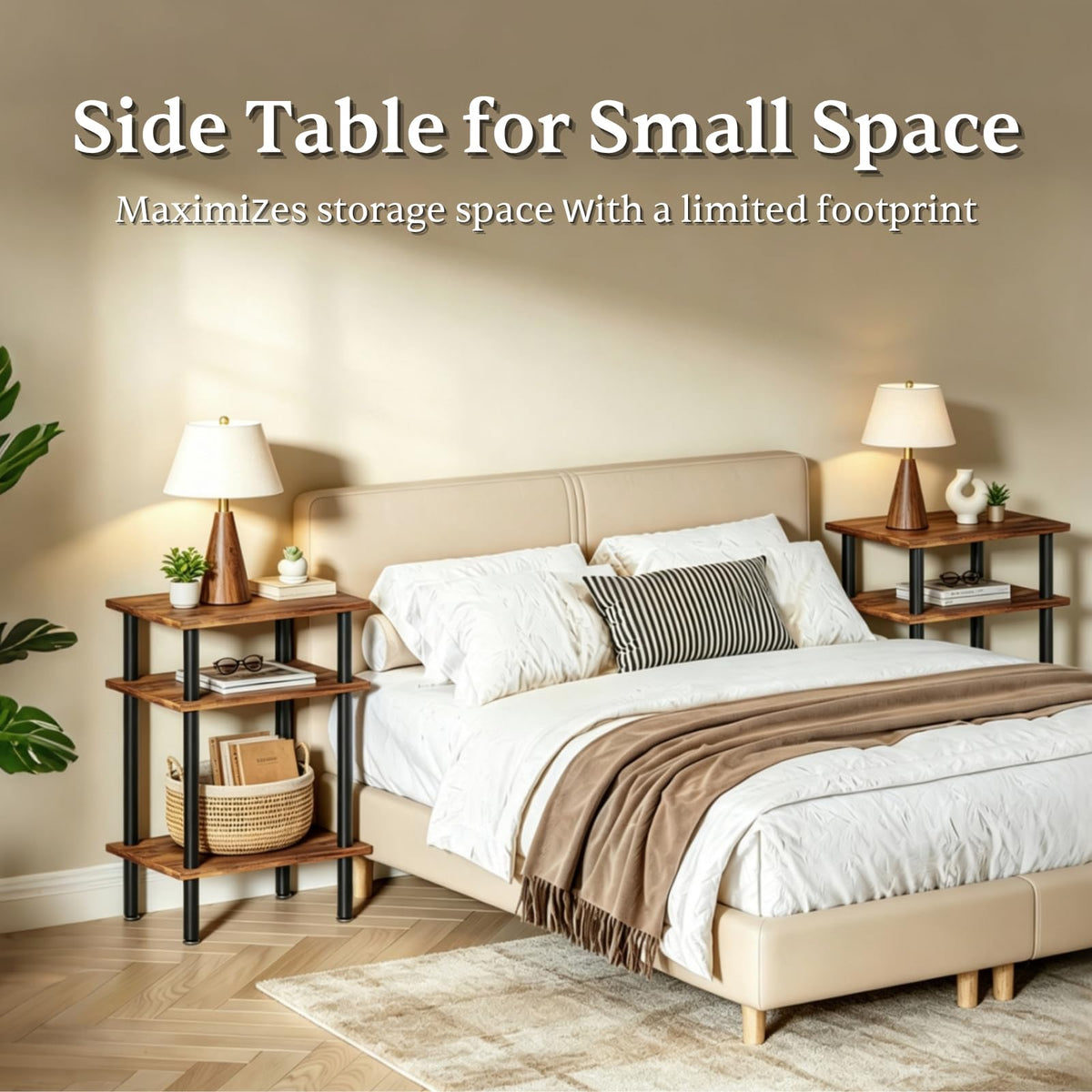 3-Tier Metal Side Table O7330