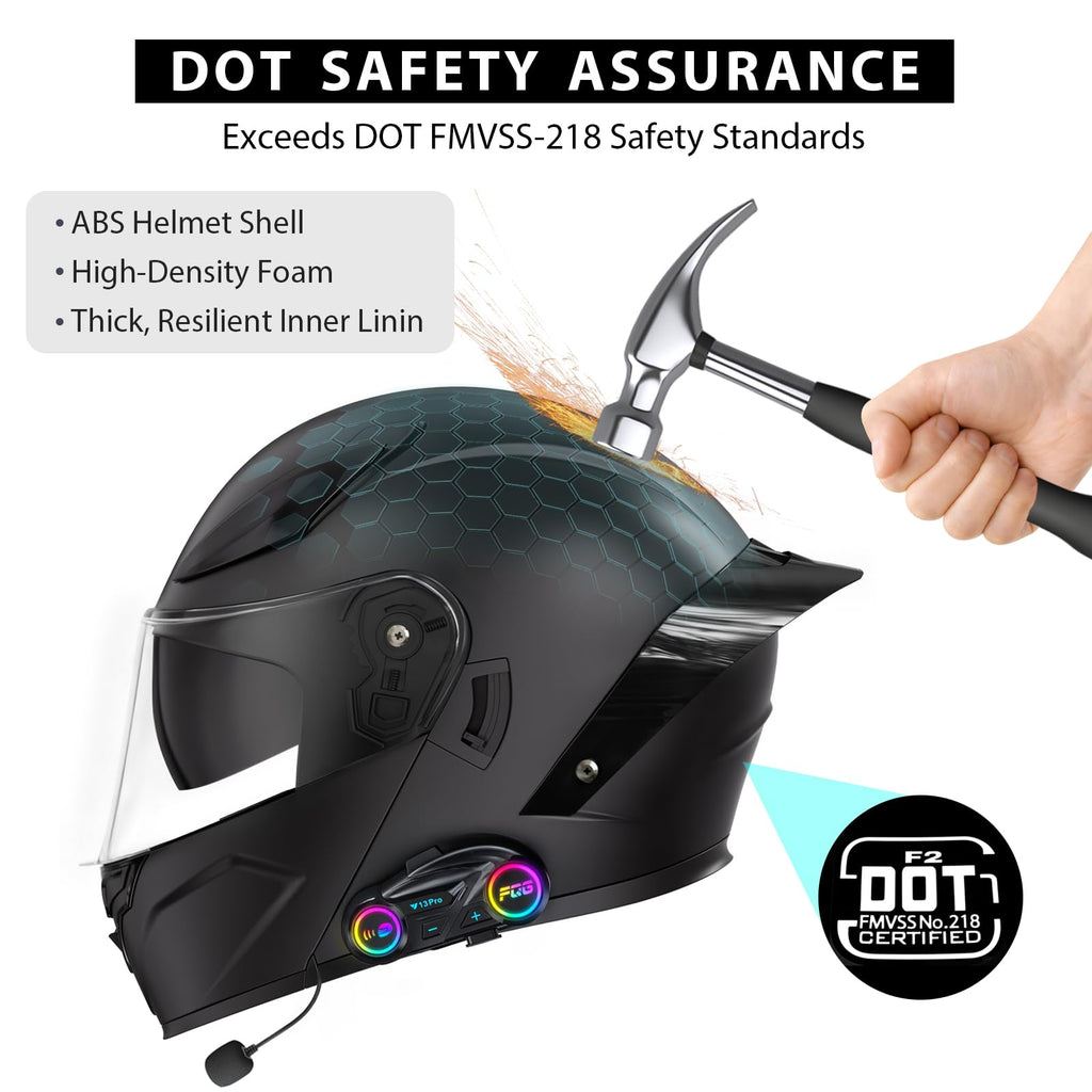 Modular Motorcycle Helmet with Bluetooth B390