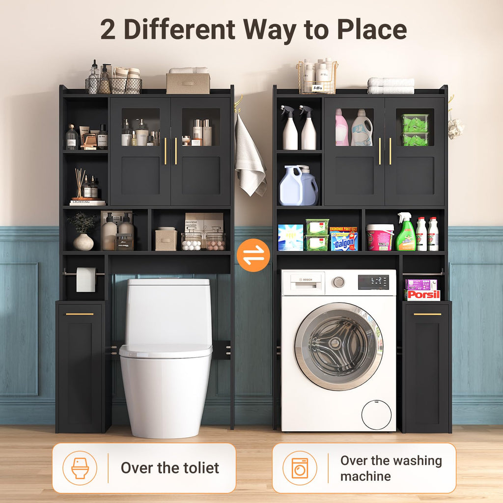 Over The Toilet Storage Cabinet with Acrylic Doors S928000