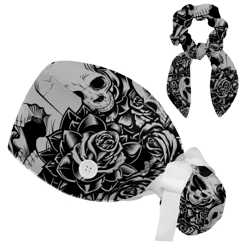 Lace-Up Hat with Scrunchies One Size N2516