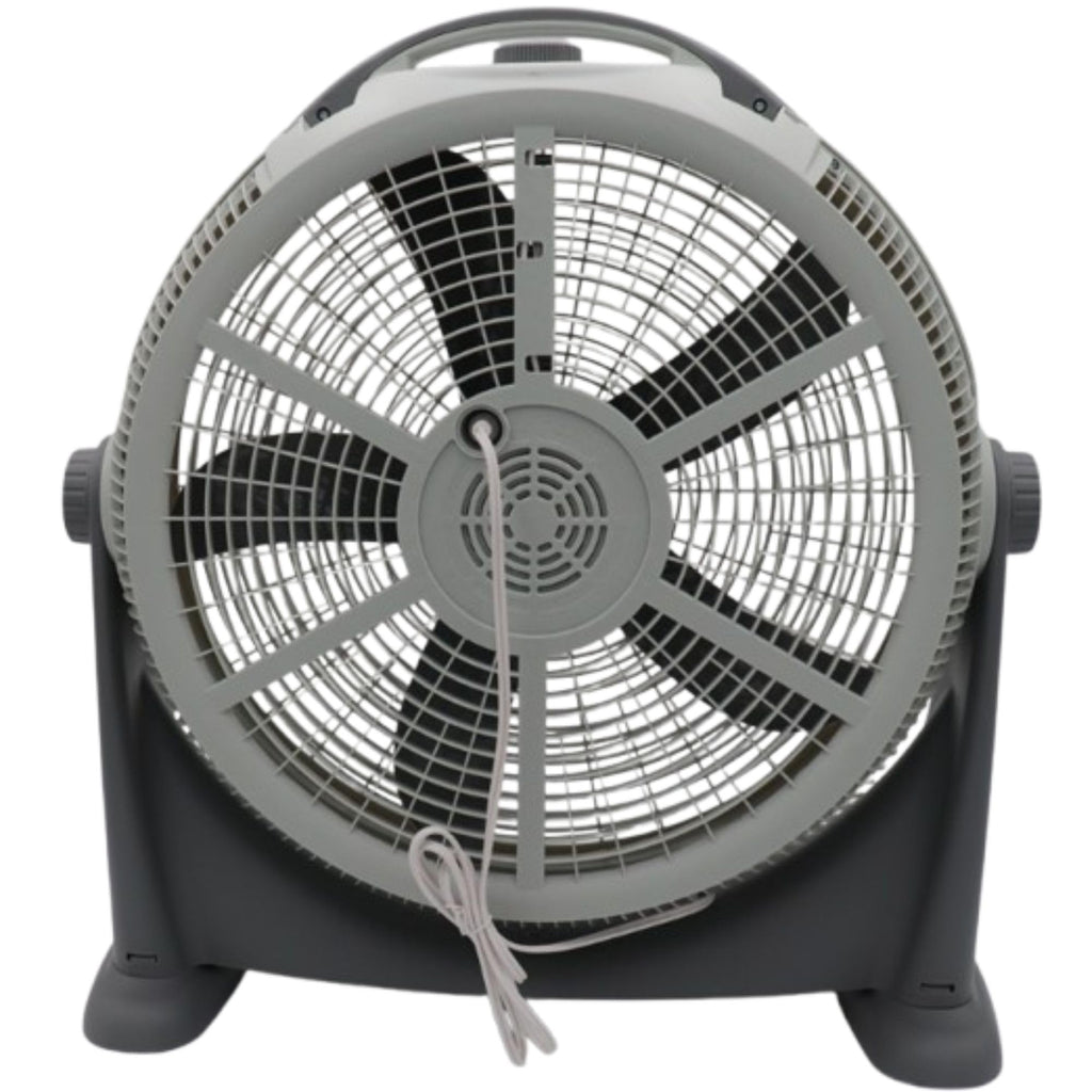 20 Inch High Velocity Fan, 3 Speed, White/Gray L5557