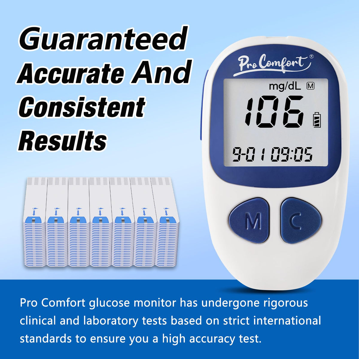 Blood Sugar Testing Kit with 100 Test Strips Lancing Device 100 Lancets Z917663