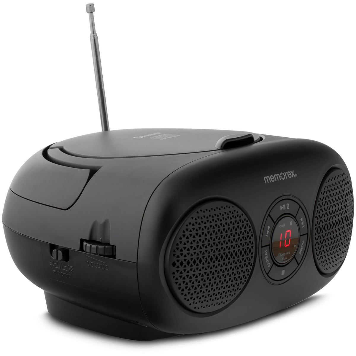 AM/FM Top Loading CD Player Portable Stereo with Auxiliary Input and LED Display L8479