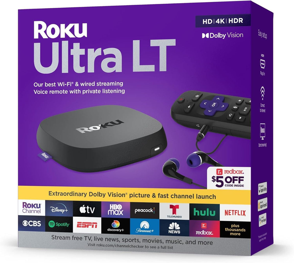 4K Streaming Device with Voice Remote and HDMI Cable D72618