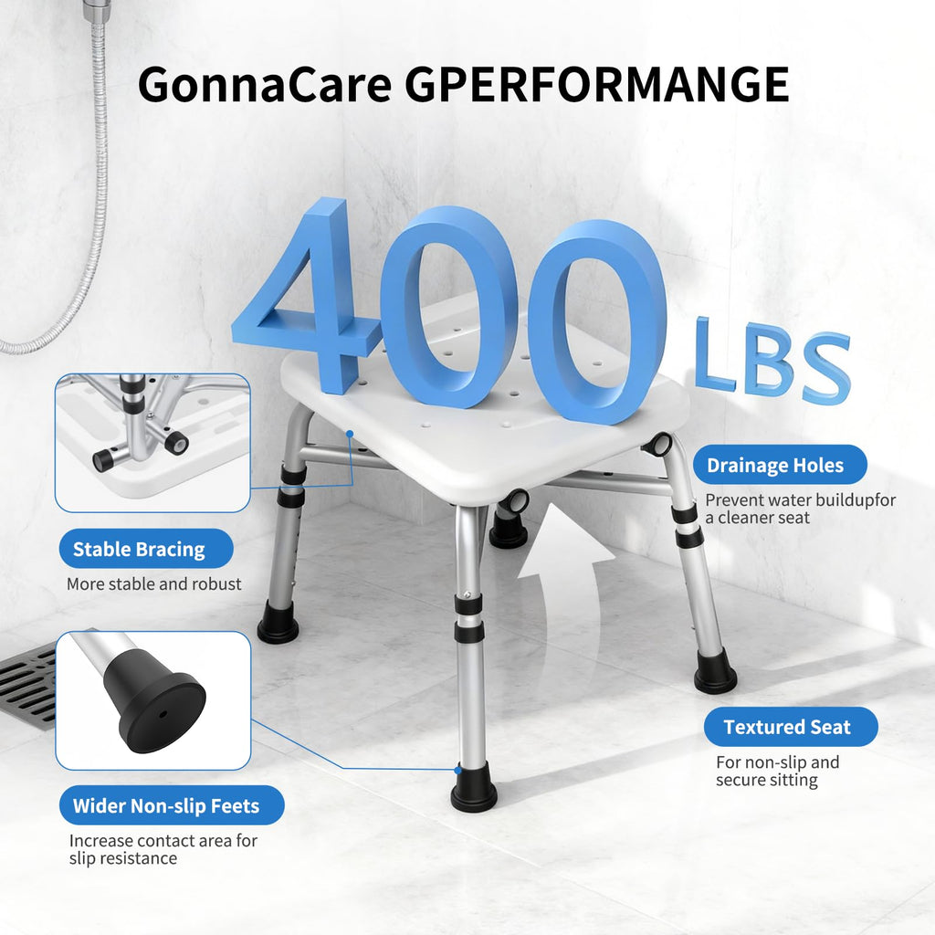 Heavy Duty Shower Chair with Arms and Back G96662