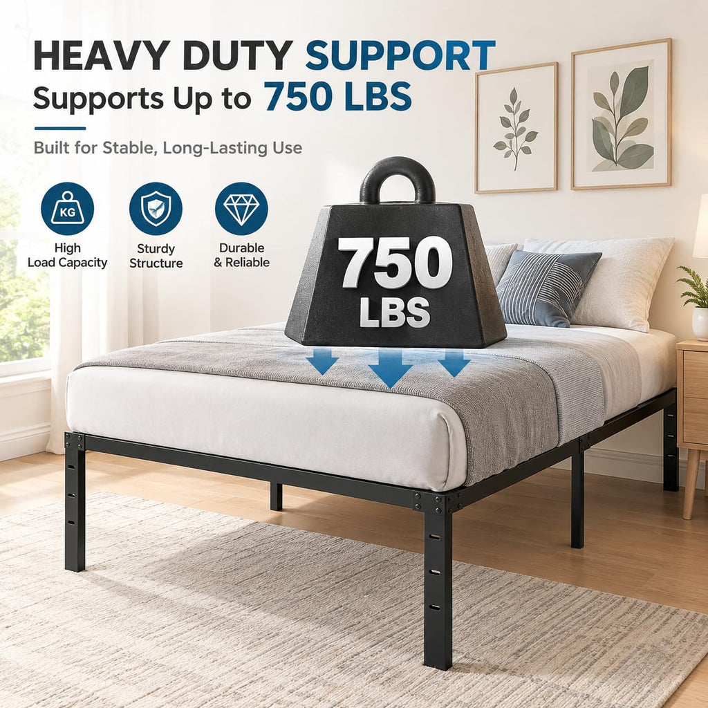 Queen Size Metal Platform Bed Frame D281911
