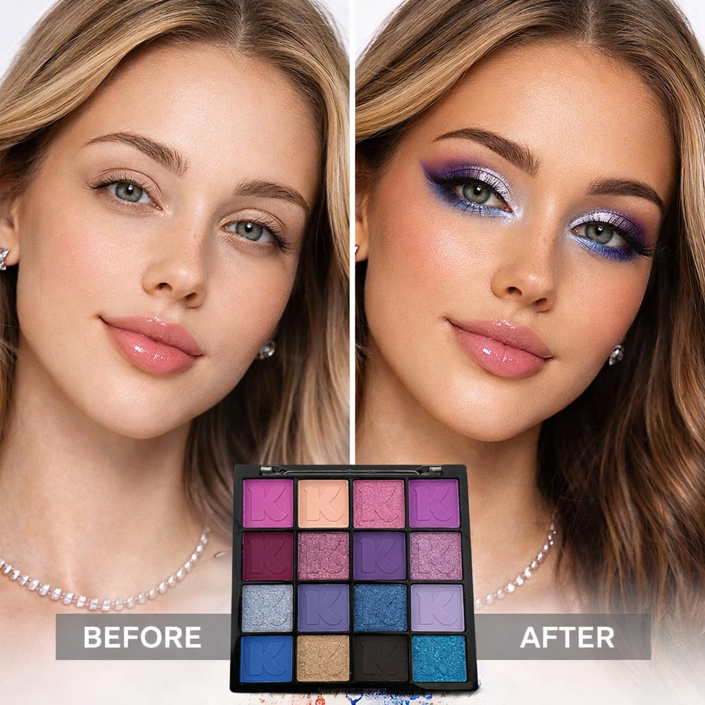 Matte Glitter Eyeshadow Palette V665