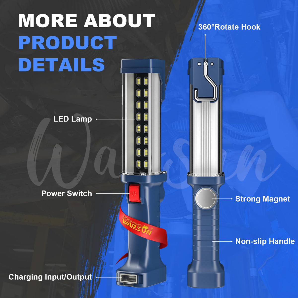 LED Rechargeable Magnetic Work Light A5229