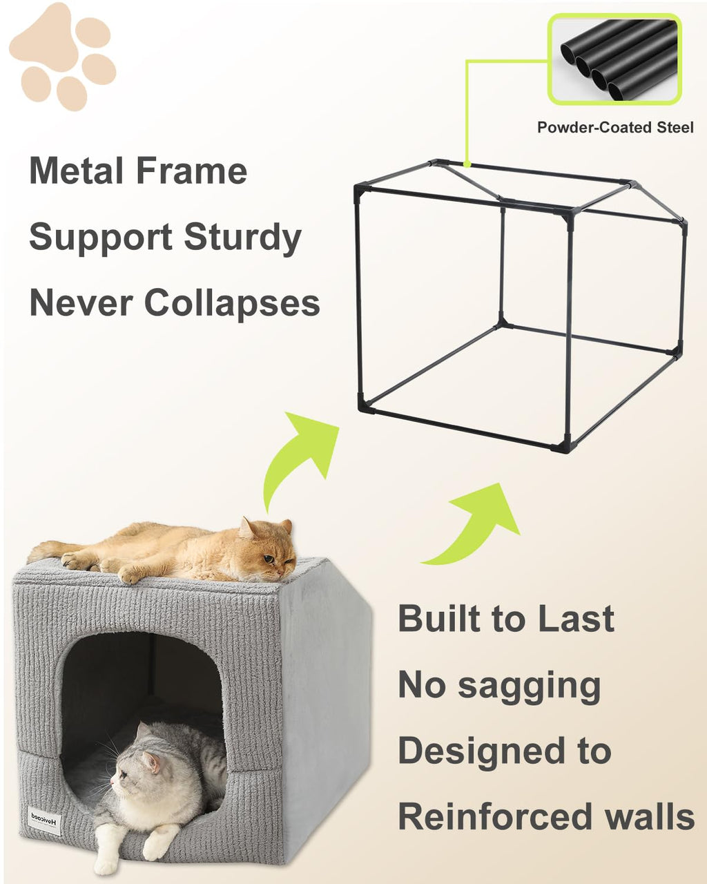 Small Dog House with Dog Cave Bed B81833