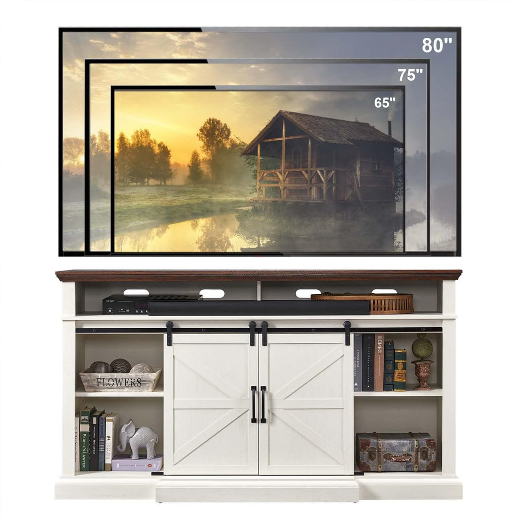 White TV Stand I255