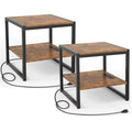 End Table with Charging Station, 2 Pack Q8422