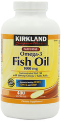 Fish Oil 1000 mg 400 Softgels 3 Pack H971