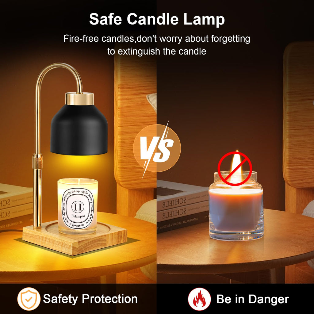 Adjustable Dimmable Electric Candle Warmer Lamp with Timer K9387