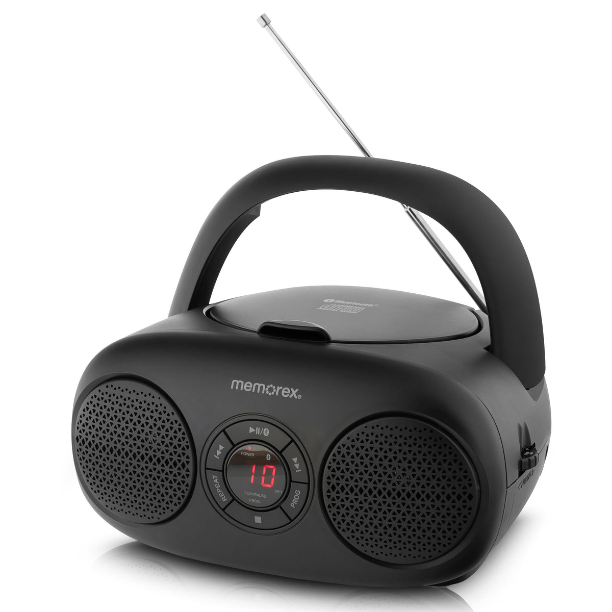 AM/FM Top Loading CD Player Portable Stereo with Auxiliary Input and LED Display L8479