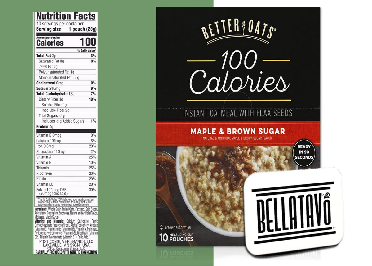 100 Calorie Instant Oatmeal Bundle with Flax Seed G68933