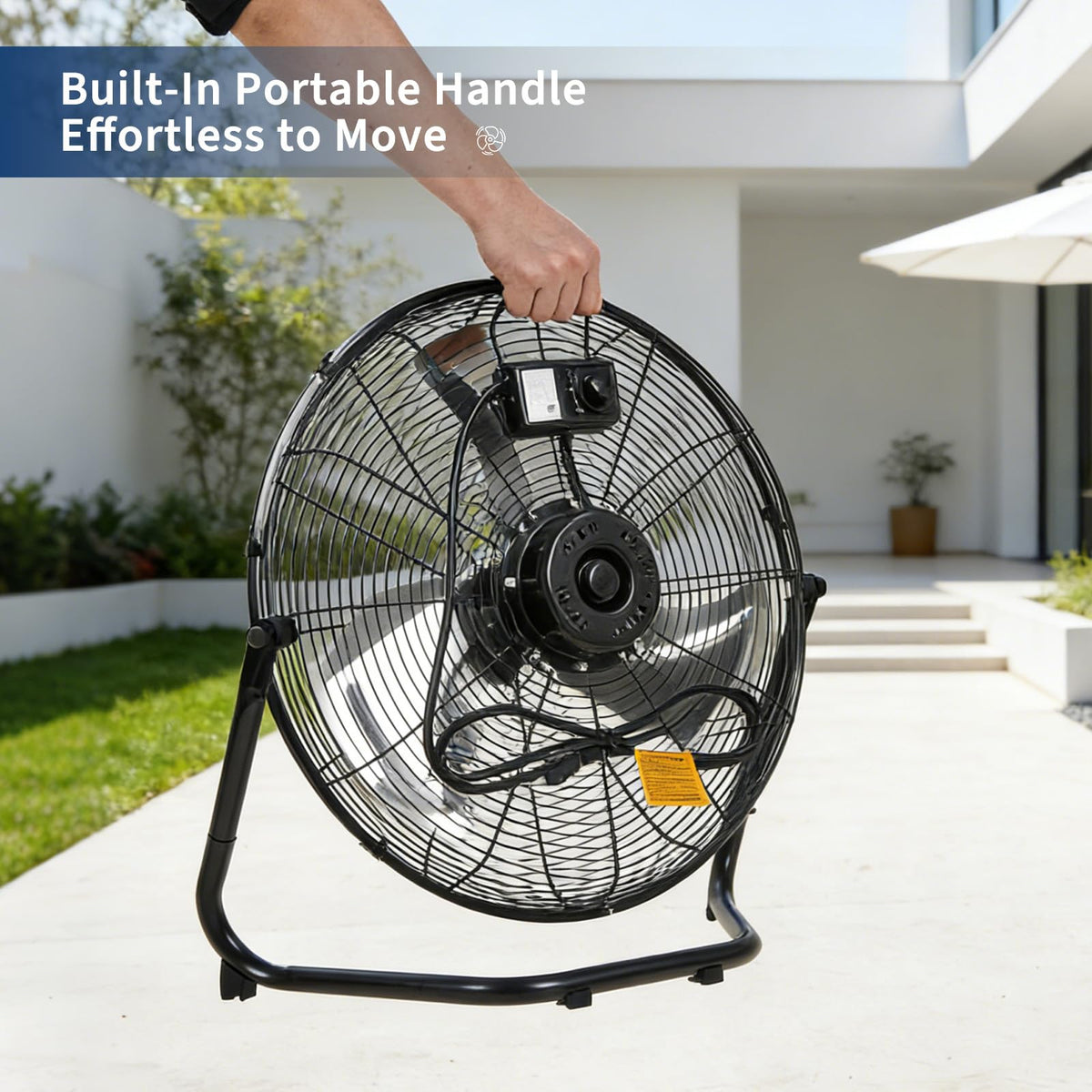 20'' 3000CFM Metal Floor Fan I943