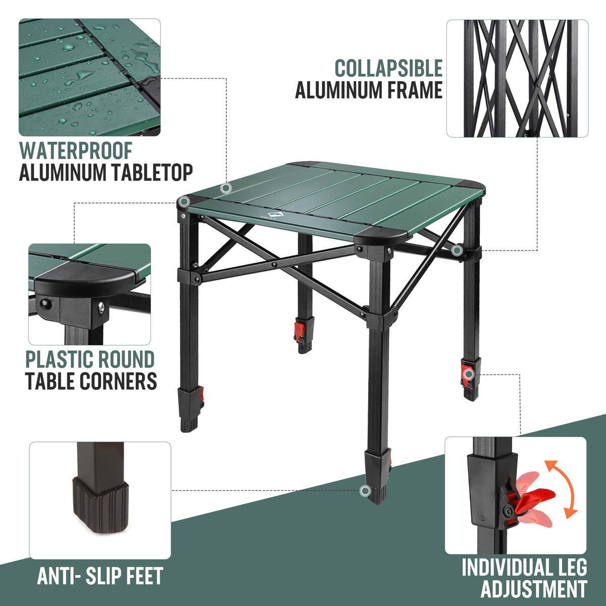 Folding Camping Aluminum Table W60764