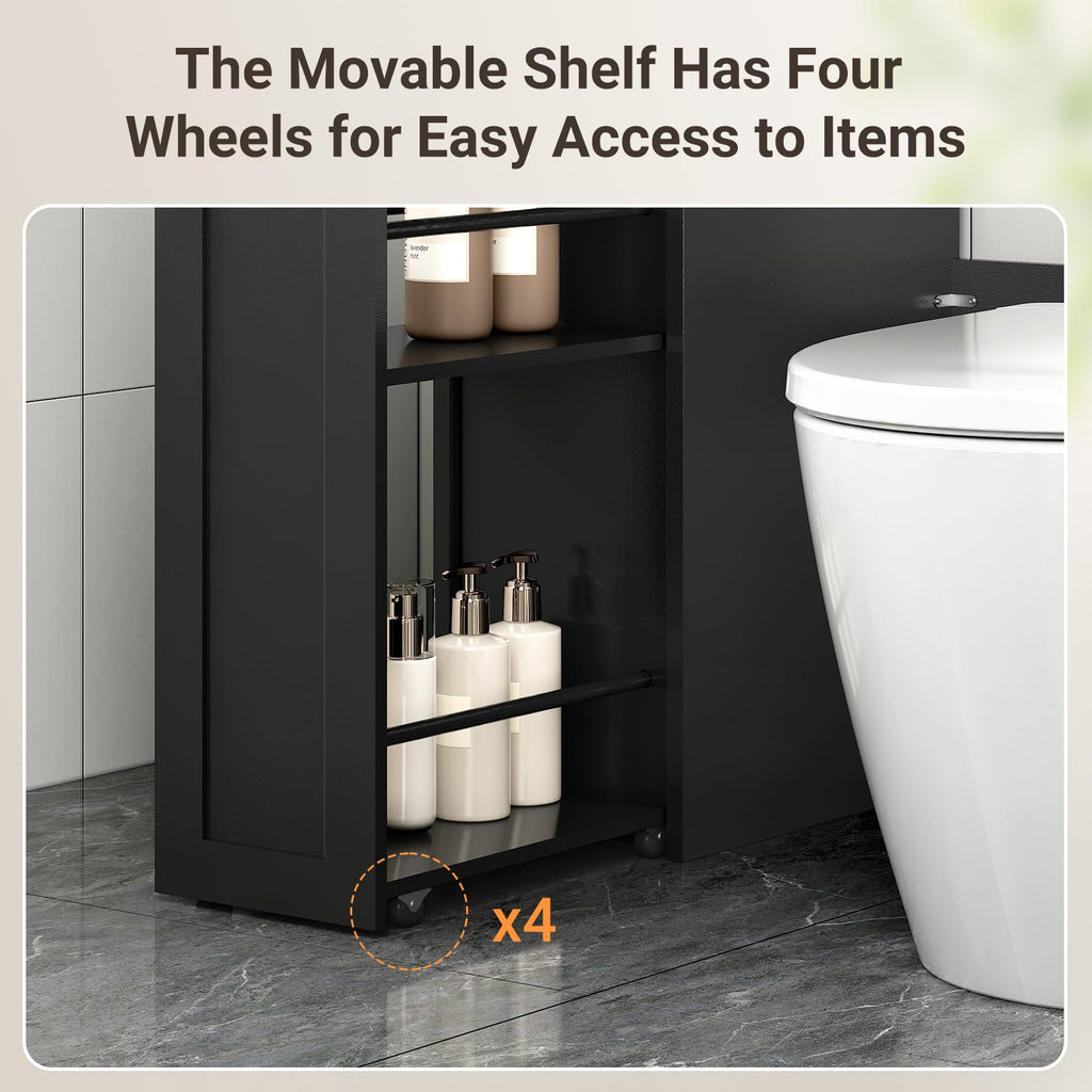 Over The Toilet Storage Cabinet with Acrylic Doors S928000