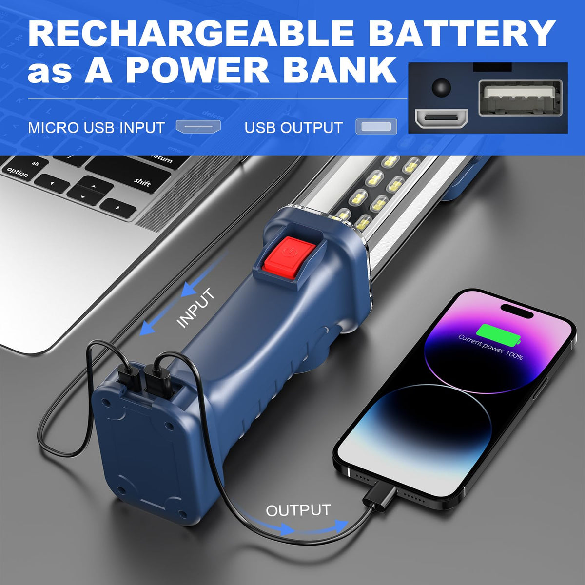 LED Rechargeable Magnetic Work Light A5229