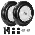 14.5" Flat Free Wheelbarrow Tire with 3/4" & 5/8" Bearing H970828