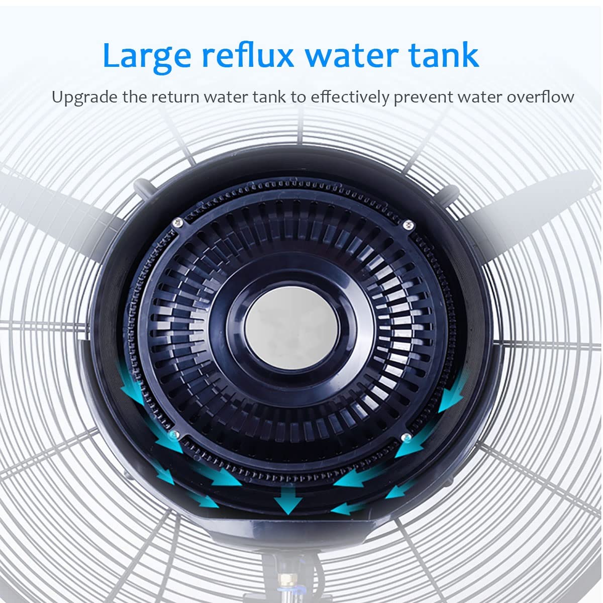 20 Inch High Velocity Metal Floor Fan with 3 Speed Settings M503