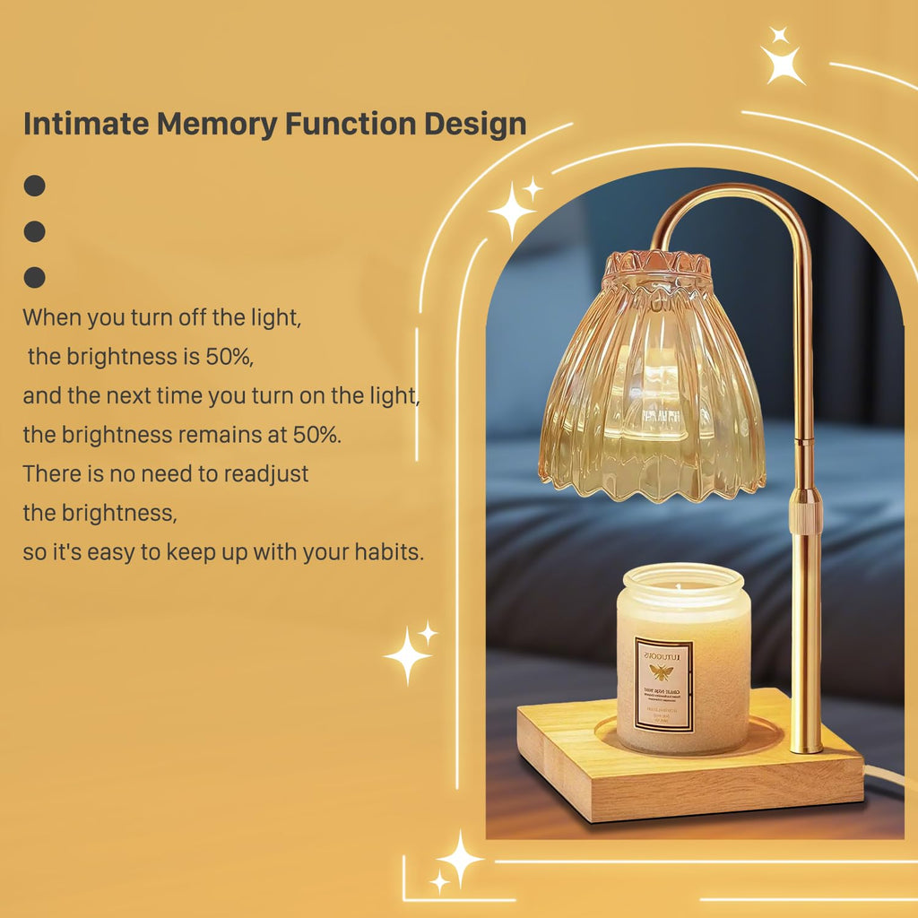 Dual Bulbs Dimmable Adjustable Height Candle Warmer N335017
