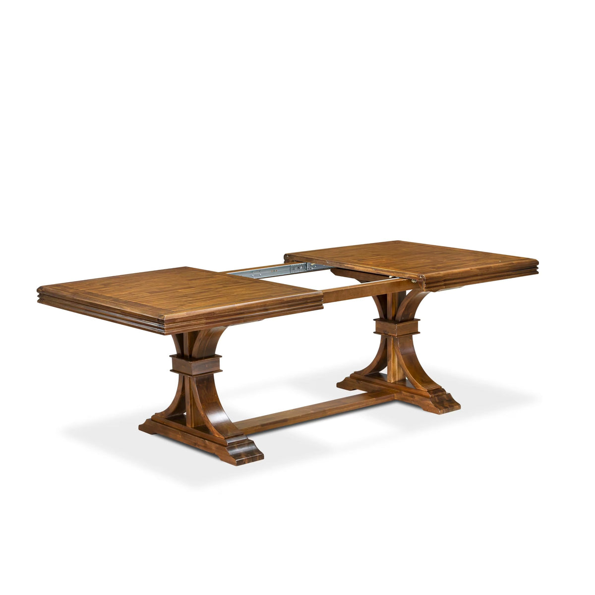 9 Piece Dining Table Set with 8 Beige Polyester Chairs I31152