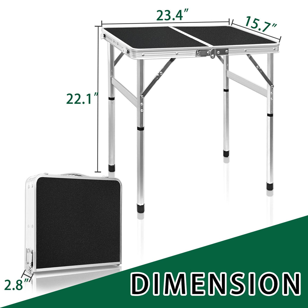 2ft Lightweight Adjustable Folding Camping Table L2324
