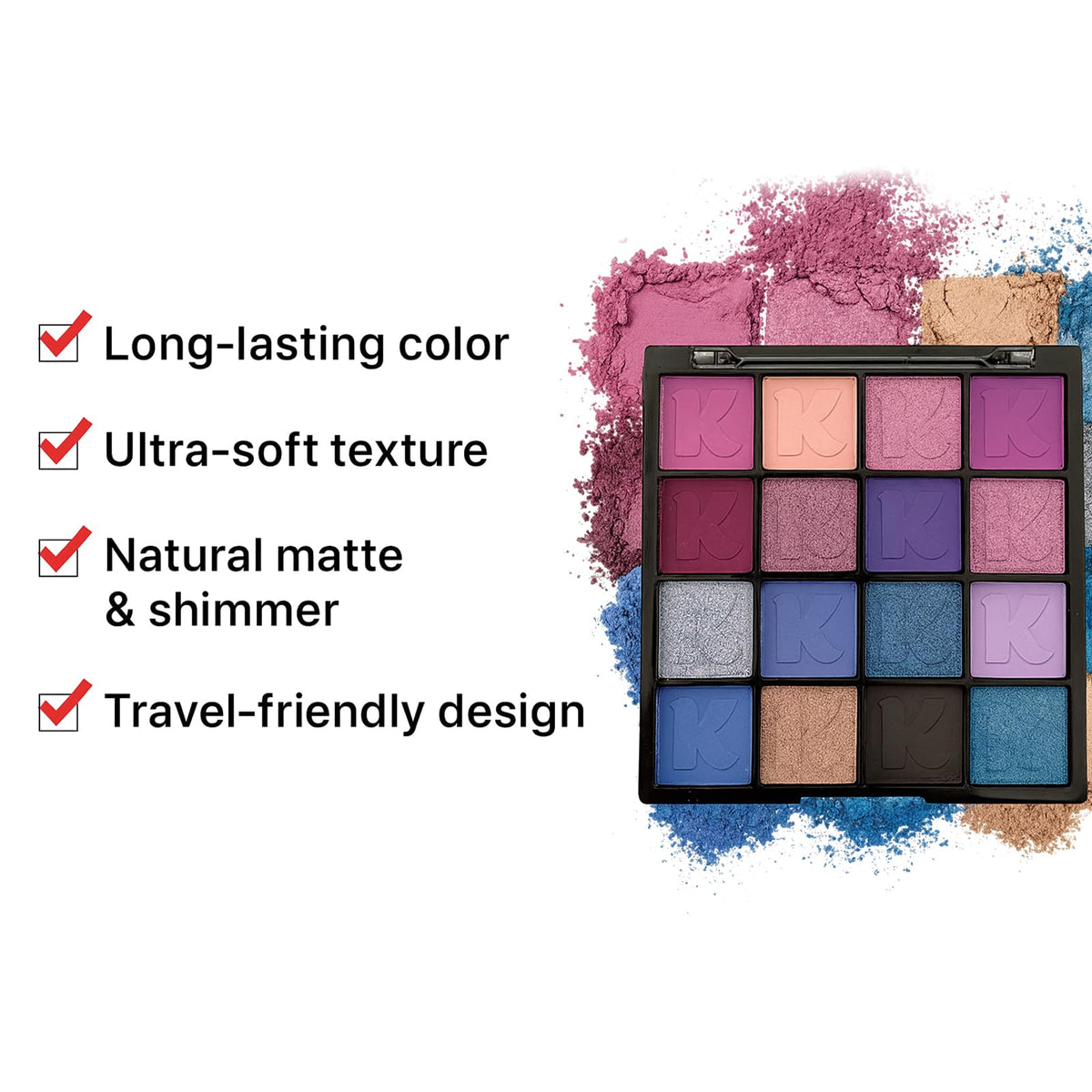 Matte Glitter Eyeshadow Palette V665