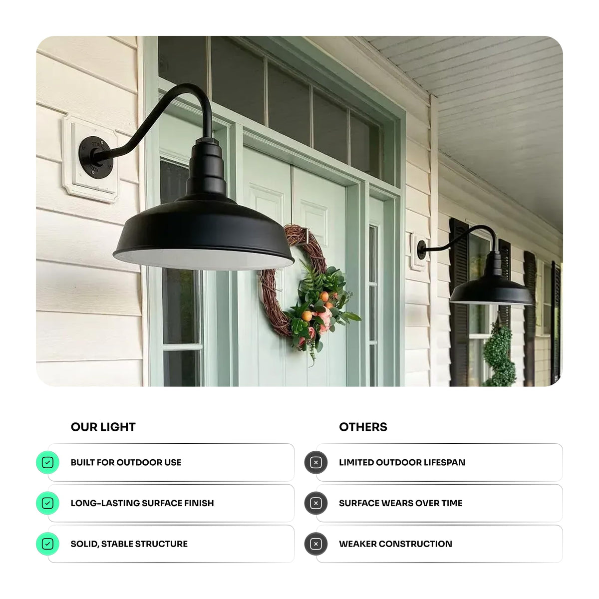 23" Gooseneck Barn Light Outdoor X9249