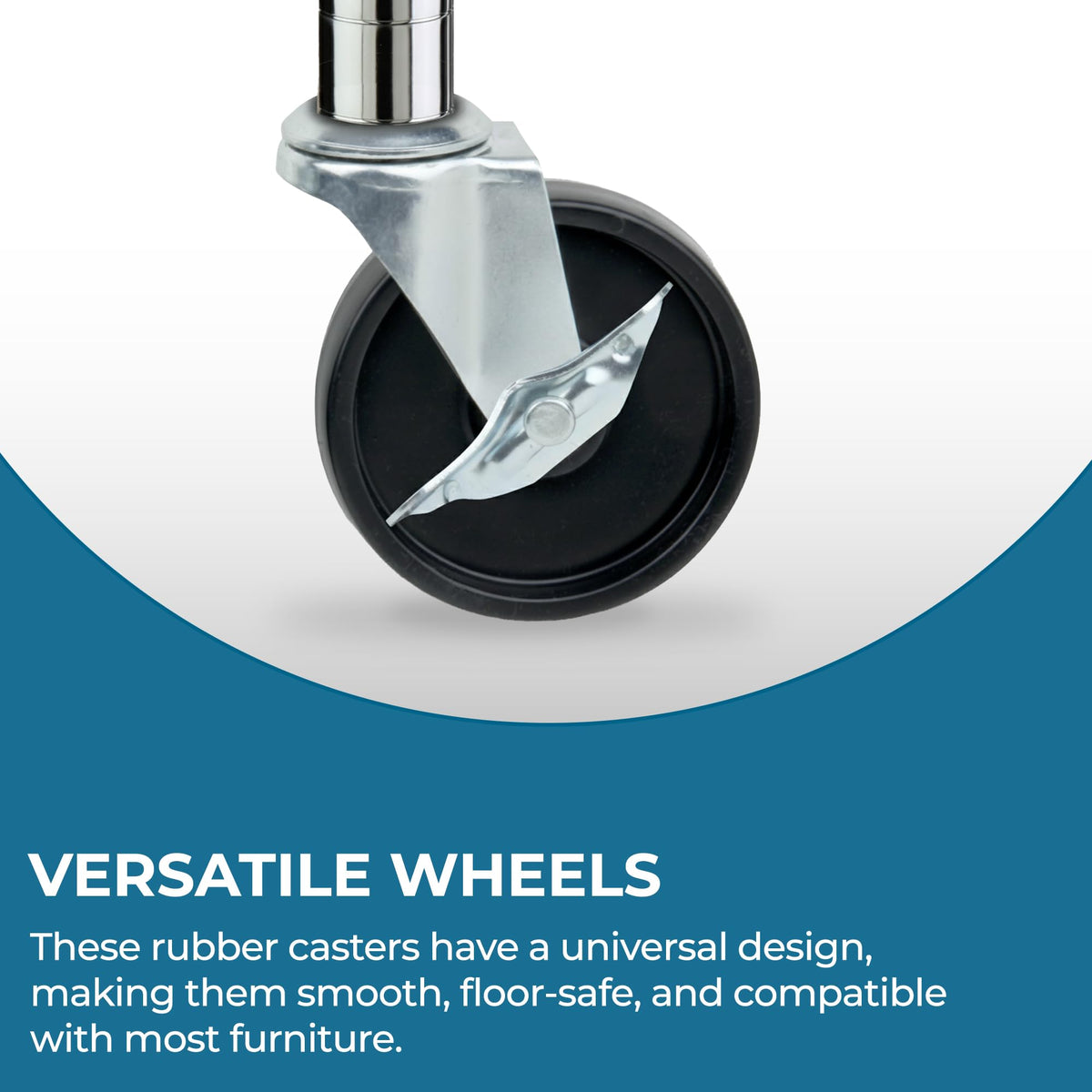 Black Set of Four Caster Roller Wheels G8717
