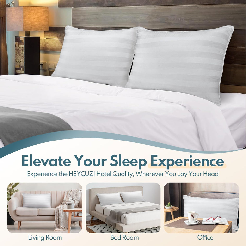 King Size Set of 2 Soft Sleeping Pillow T361