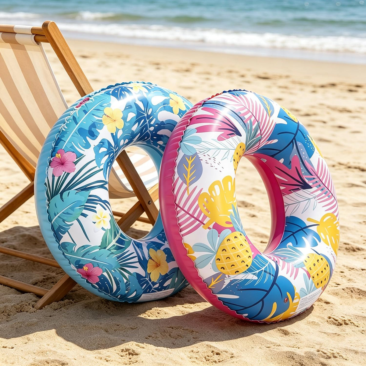 4-Pack 35" Inflatable Pool Floats M900