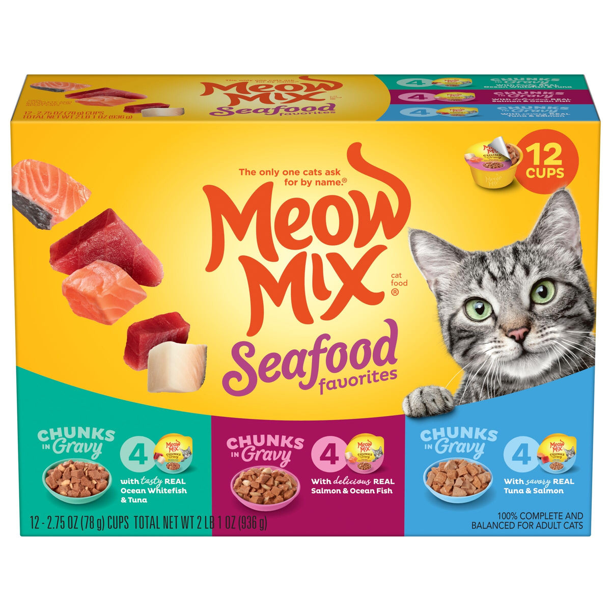 Dry Cat Food and Wet Cat Food Variety Pack B367352