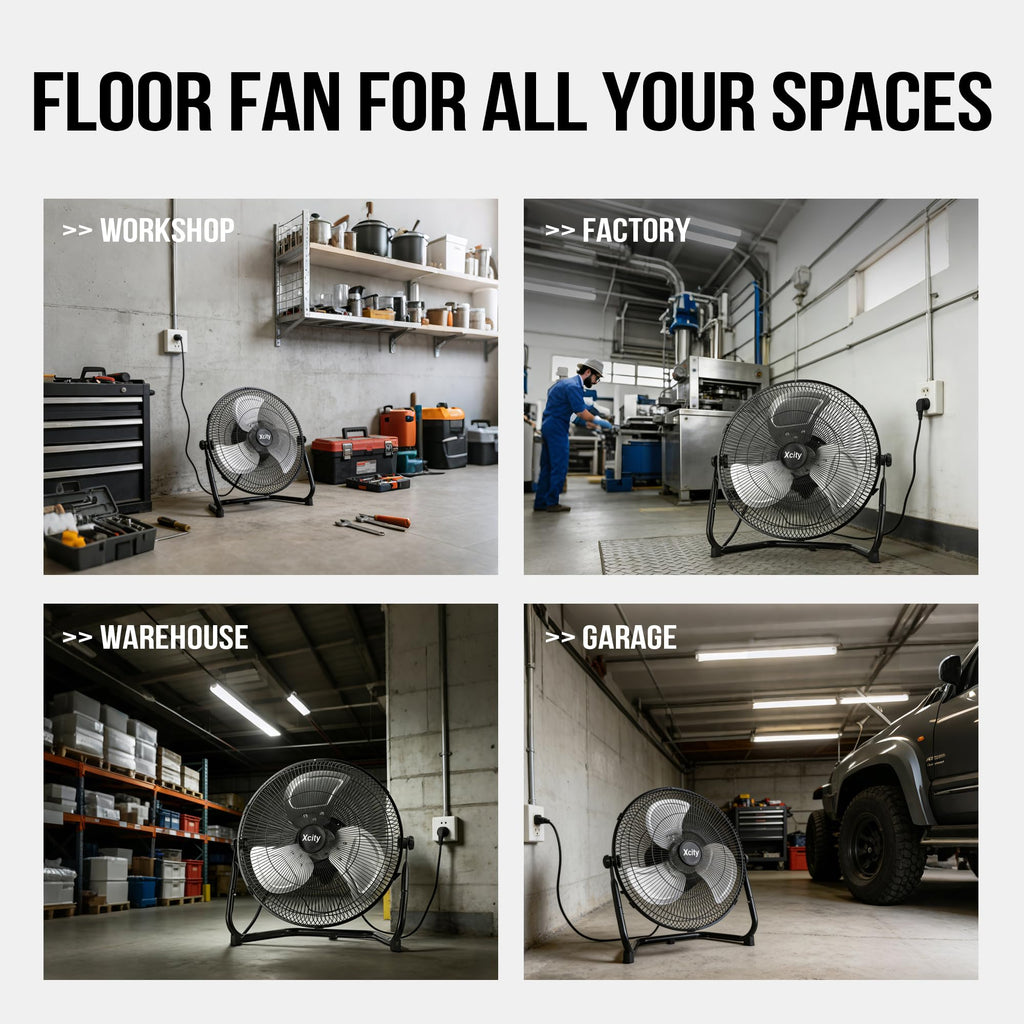18 Inch Metal Floor & Box Fan X492