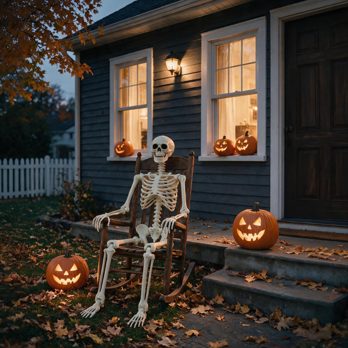 5.4FT Skeleton Halloween Decoration W914916