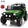 24V 4WD Ride on Truck Car with 800W Motors, Remote Control, 2 Seaters, Green T7647
