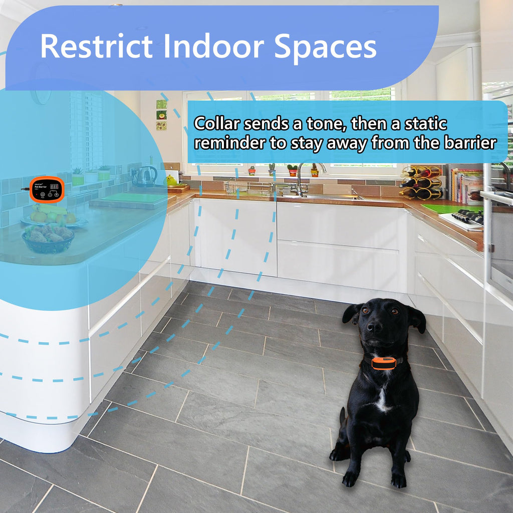 Wireless Indoor Electric Pet Barrier for 2 Dogs X385