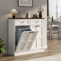 13 Gallon Double Tilt-Out Trash Can Cabinet Z14519