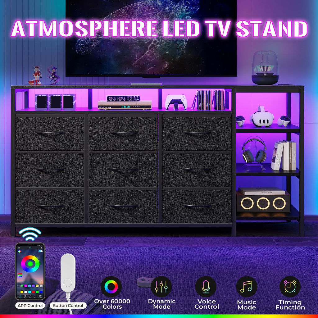 Black TV Stand J415