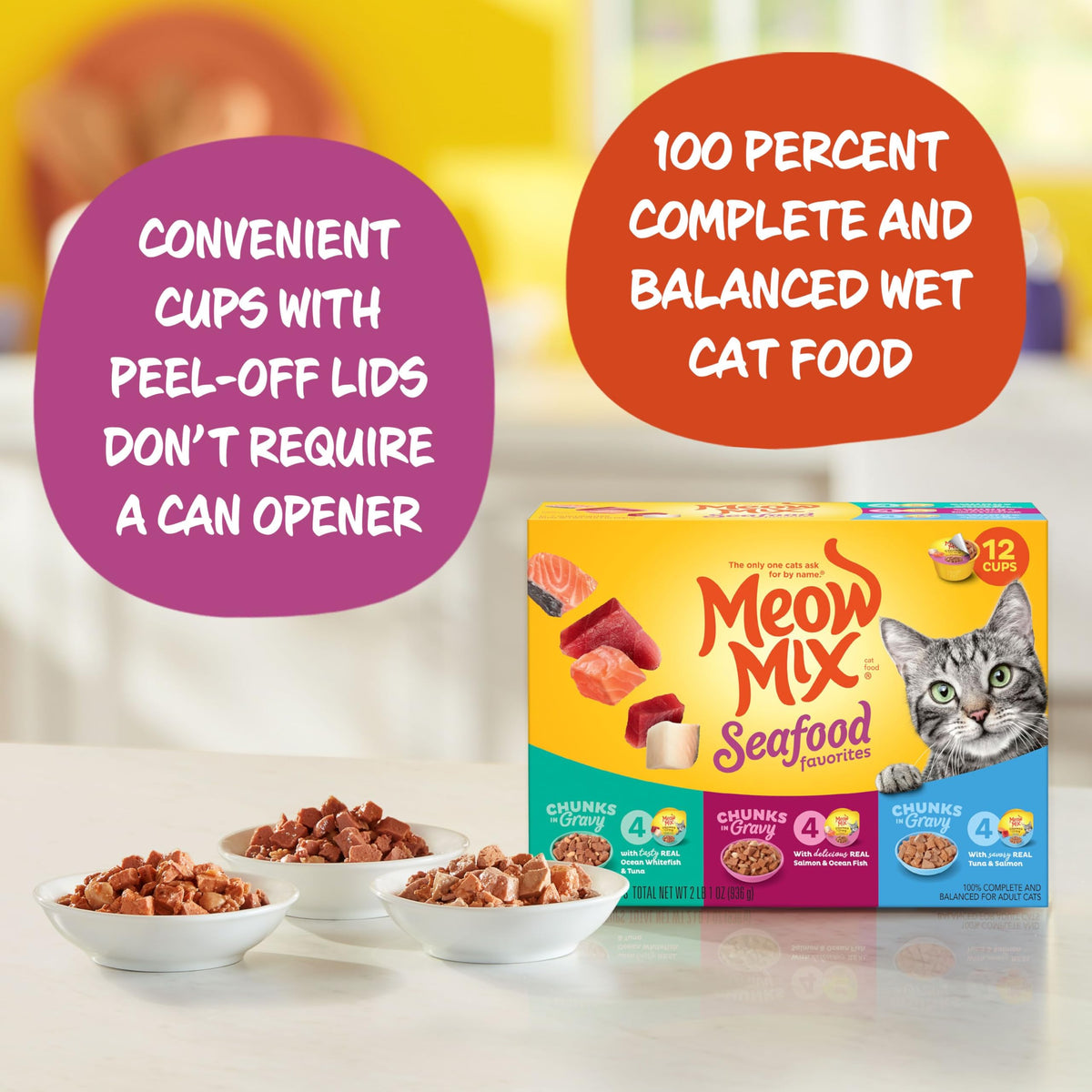Dry Cat Food and Wet Cat Food Variety Pack B367352