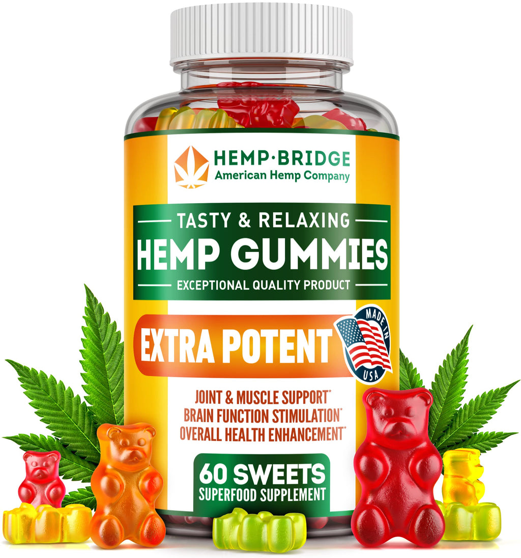 Hemp Gummies with Omega 3 6 9, 60 Count Z2320