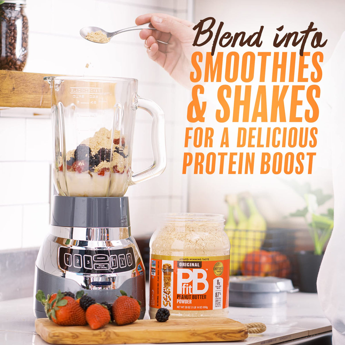 Organic Vegan Protein Powder, Chocolate Fudge 2 lbs + Original 30 oz P4748