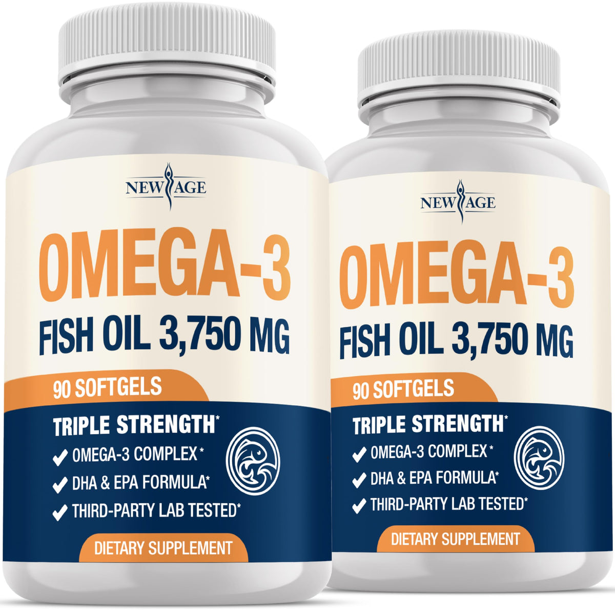Triple Strength Omega 3 Fish Oil 3750 mg EPA & DHA 180 Count K774887
