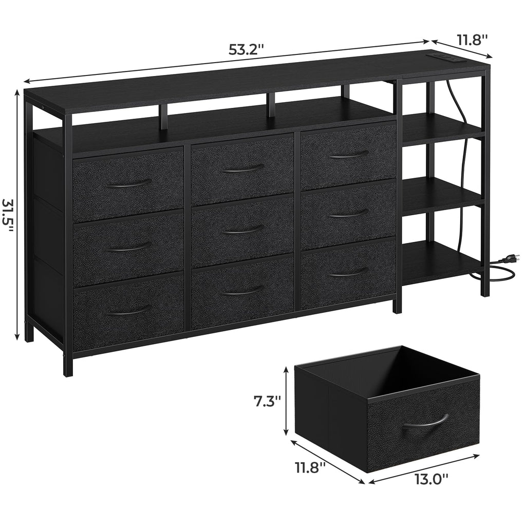 Black TV Stand J415