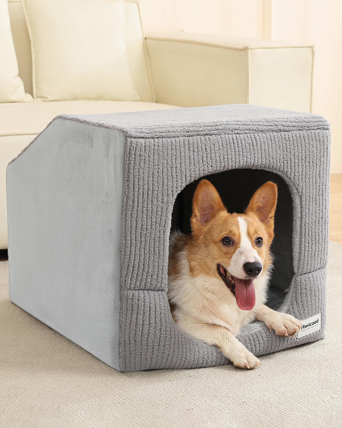 Small Dog House with Dog Cave Bed B81833