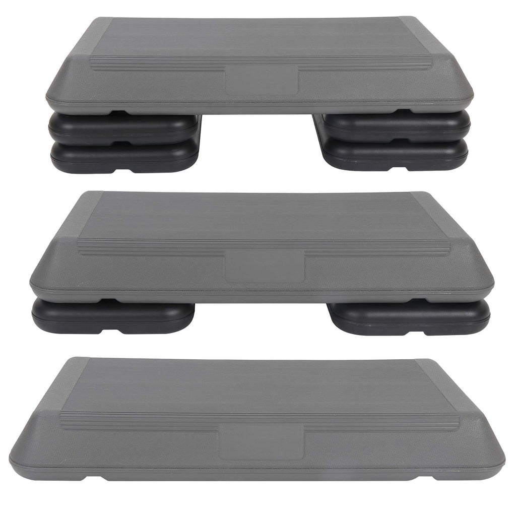 28.5'' Adjustable Exercise Step Platform with 4 Stackable Risers Q146048