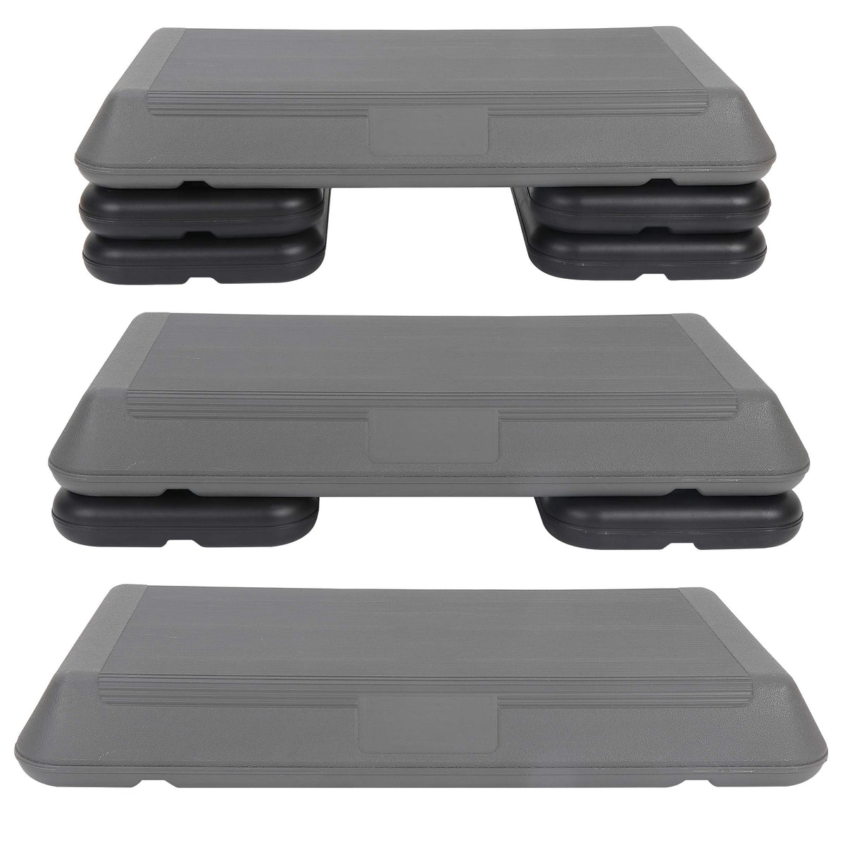 28.5'' Adjustable Exercise Step Platform with 4 Stackable Risers Q146048