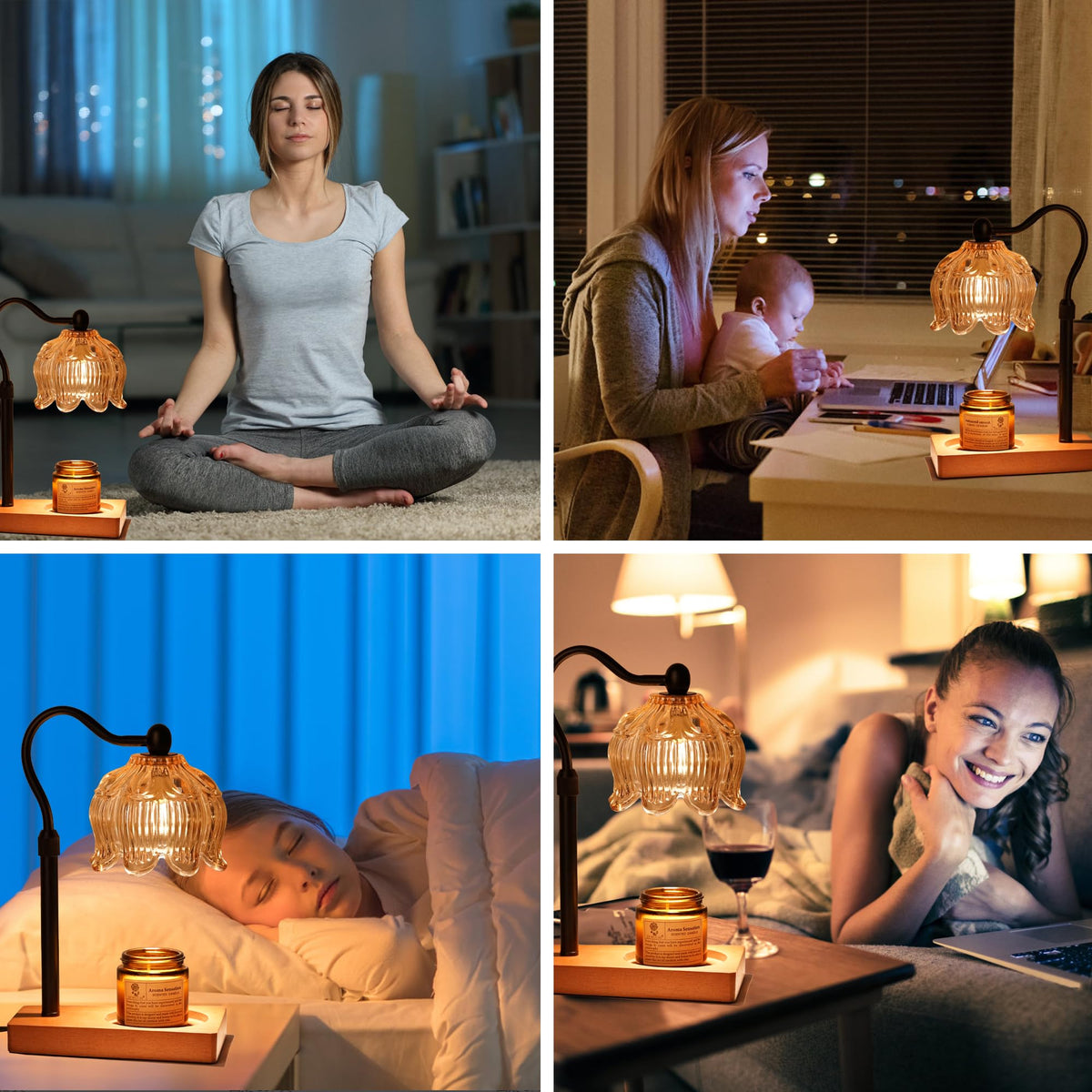 Adjustable Dimmable Candle Warmer Lamp with Timer T158559