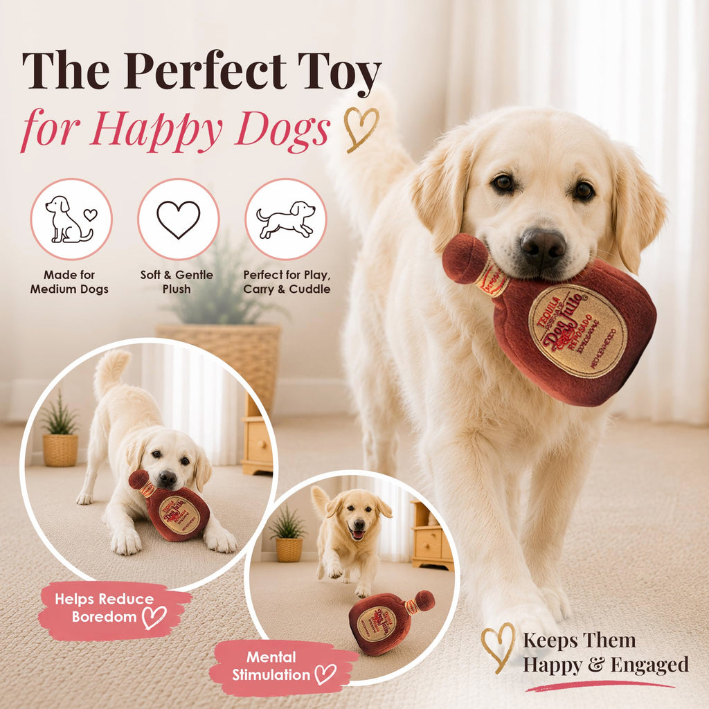 Plush Dog Toy with Squeaker P1753